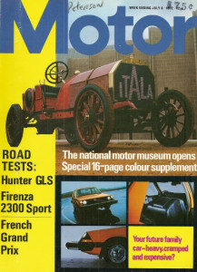 MOTOR 1972 JULY 08 - FRENCH GP, FIRENZA 2300 SPORT, HUNTER GLS